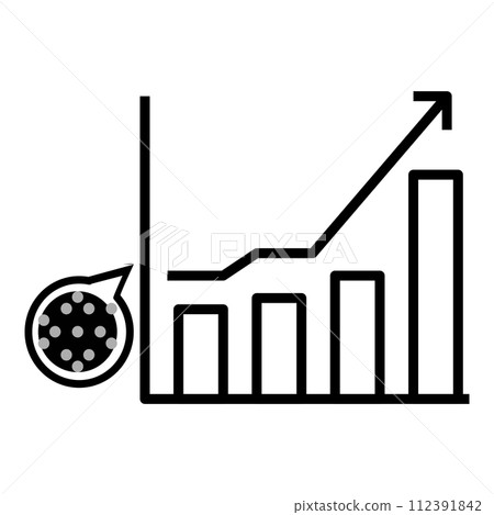 High particle graph flat outline 112391842