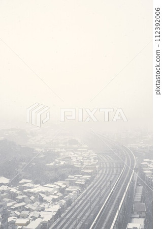 雪天:從東京都北區 Kitatopia 眺望的景色 雪天:從東京都北區 Kitatopia 眺望的景色 112392006