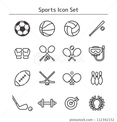 sport icon set 112392152