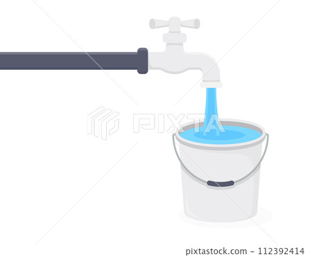Faucet and Bucket 112392414