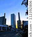 Urban landscape at dusk 112392806