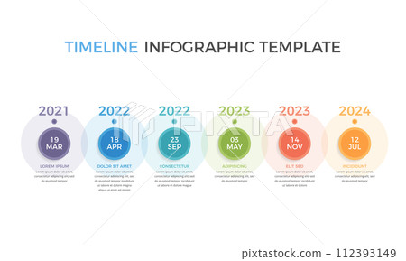 Timeline Infographics Template 112393149