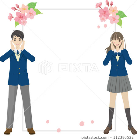 第二幀同學穿校服和櫻花 112393522