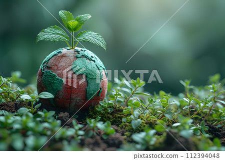 World Health Day Concept, Earth in Nature 112394048