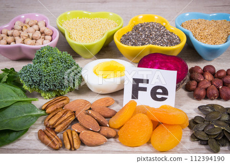 Best food to fight with anemia. Natural source iron and minerals Best food to fight with anemia. Natural source iron and minerals 112394190