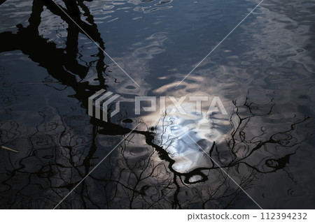 Reflection of water surface Reflection of water surface 112394232