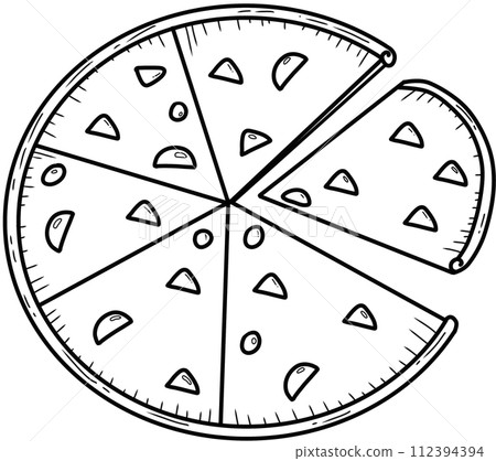 coloring book art supply of pizza coloring book art supply of pizza 112394394