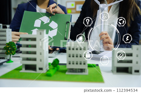 Sustainable development and innovation green business concept. Sustainable development and innovation green business concept. 112394534