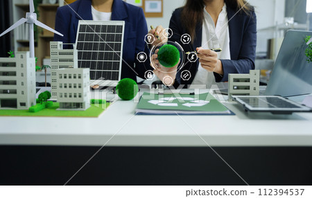 Sustainable development and innovation green business concept. Sustainable development and innovation green business concept. 112394537