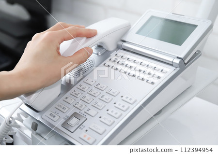 Business phone conversation available Business phone conversation available 112394954