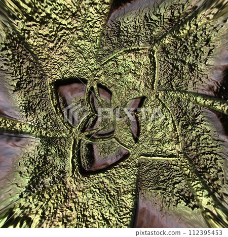 3D render of abstract object tile 112395453