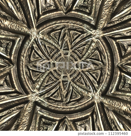 3D render of abstract object tile 112395460