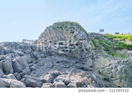 Popular tourist attraction in Nemuro City, Hokkaido - Nemuro Kurumaishi on a clear day 112395532