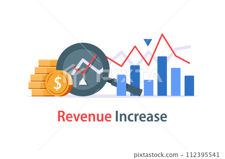 Investment fund performance report, interest rate graph, trade revenue boost, venture business growth strategy Investment fund performance report, interest rate graph, trade revenue boost, venture business growth strategy 112395541