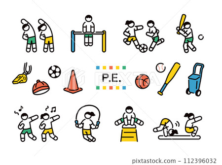 小學生運動簡單插畫集 小學生運動簡單插畫集 112396032