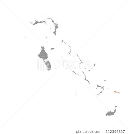 Mayaguana map, administrative division of Bahamas. Vector illustration. Mayaguana map, administrative division of Bahamas. Vector illustration. 112396837