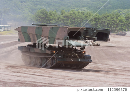 陸上自衛隊91式戰車橋接受檢查 112396876