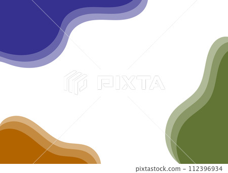 Abstract frame in earth colors 112396934