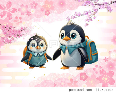 Penguin brothers go to school! 112397408