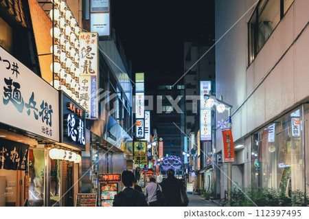 Nov 28 2023 Busy Downtown Metropolis at Night, Ikebukuro, Japan Nov 28 2023 Busy Downtown Metropolis at Night, Ikebukuro, Japan 112397495