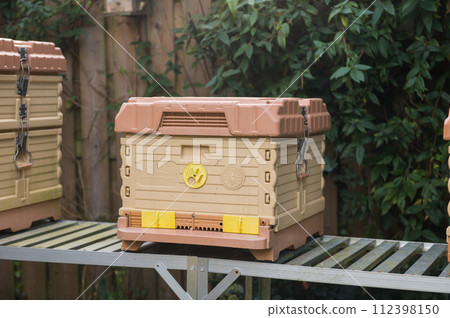 Compost Bin on Garden Table Compost Bin on Garden Table 112398150