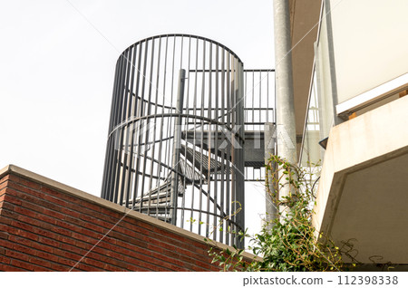 Modern External Spiral Staircase 112398338