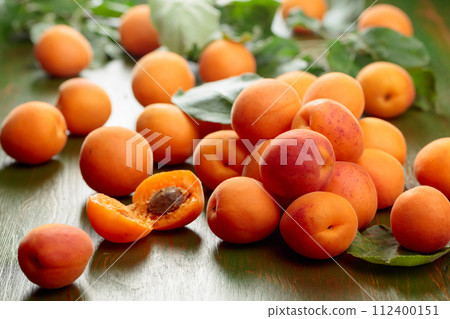 Fresh juicy apricots. Fresh juicy apricots. 112400151