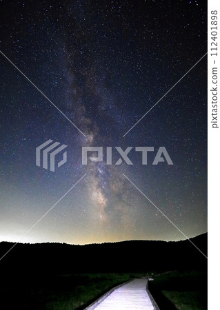 Starry sky Bandai Azuma Skyline Jododaira/Fukushima City, Fukushima Prefecture 112401898