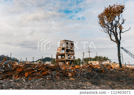 2020 Noto Peninsula Earthquake: Scorched earth townscape of Wajima 2020 Noto Peninsula Earthquake: Scorched earth townscape of Wajima 112403071
