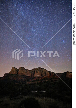 Sedona: Starry sky view from the top of Airport Mesa 112403536