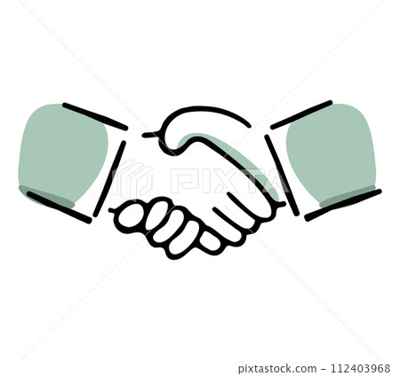 Vector illustration material of hands shaking hands Vector illustration material of hands shaking hands 112403968