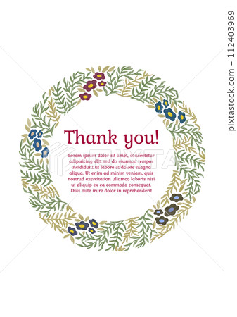 Classic wreath frame design 2 112403969