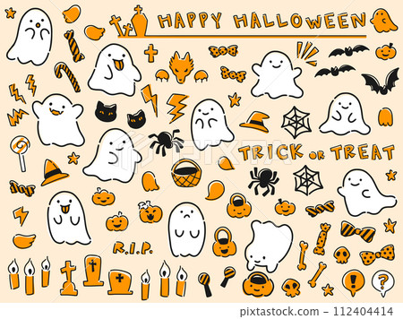 萬聖節主題插畫素材 萬聖節主題插畫素材 112404414