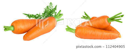 Carrot isolated on white background with full depth of field 112404905