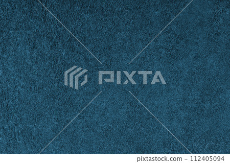 Suede leather texture background, blue genuine leather, natural skin animal, top view 112405094