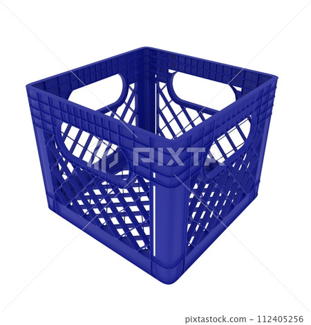A blue plastic container with a mesh lid 112405256