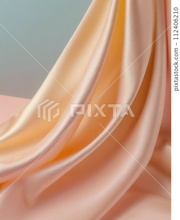 淡粉紅色和金色軟緞布（AI 生成圖像） 112406210