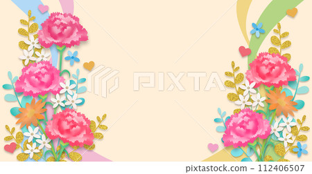 Mother's Day bouquet, background material 112406507