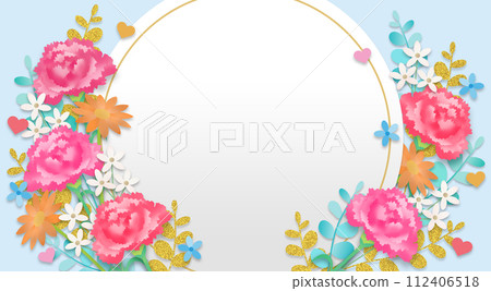 Mother's day bouquet, frame background Mother's day bouquet, frame background 112406518