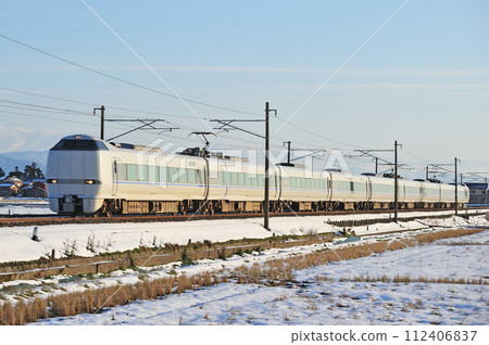 Hokuriku Main Line Maruoka-Awara Onsen JR West 683 series 4000 series T42 formation (Kanazawa) Thunderbird Hokuriku Main Line Maruoka-Awara Onsen JR West 683 series 4000 series T42 formation (Kanazawa) Thunderbird 112406837