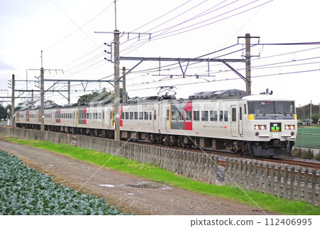 Takasaki Line Okabe-Fukaya JR East 185 series OM01 formation (Omiya) Kusatsu 112406995