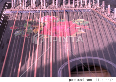 a very old historical harp 112408242