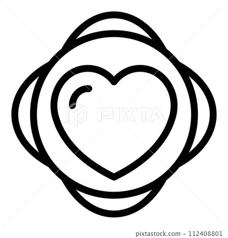 Charity union icon. Outline charity union vector icon for web design isolated on white background 112408801