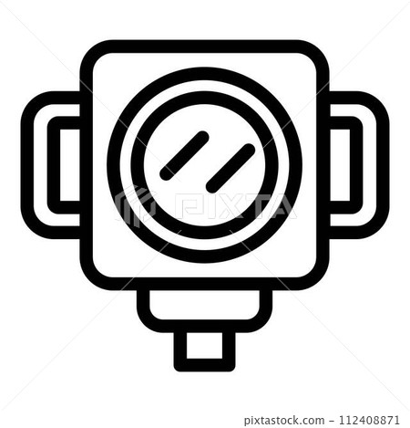 Camera event icon. Outline camera event vector icon for web design isolated on white background Camera event icon. Outline camera event vector icon for web design isolated on white background 112408871