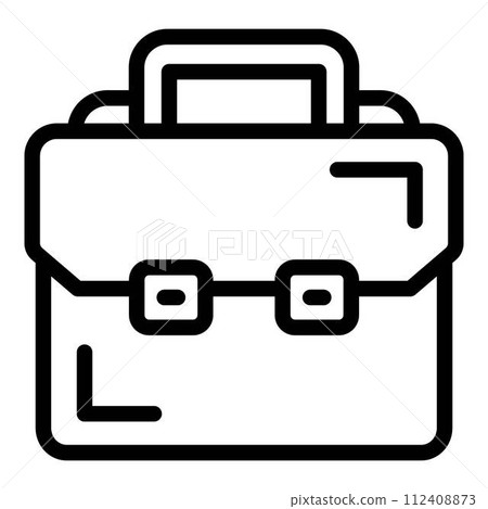 Briefcase icon. Outline briefcase vector icon for web design isolated on white background Briefcase icon. Outline briefcase vector icon for web design isolated on white background 112408873