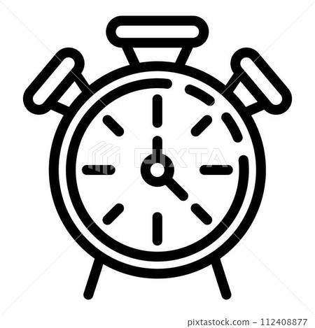 Time stopwatch icon. Outline time stopwatch vector icon for web design isolated on white background Time stopwatch icon. Outline time stopwatch vector icon for web design isolated on white background 112408877