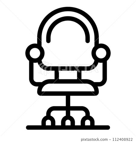 Recruiter chair icon. Outline recruiter chair vector icon for web design isolated on white background Recruiter chair icon. Outline recruiter chair vector icon for web design isolated on white background 112408922