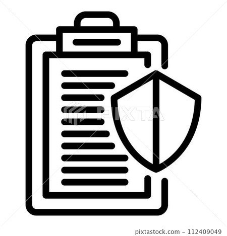 Control clipboard icon. Outline control clipboard vector icon for web design isolated on white background Control clipboard icon. Outline control clipboard vector icon for web design isolated on white background 112409049