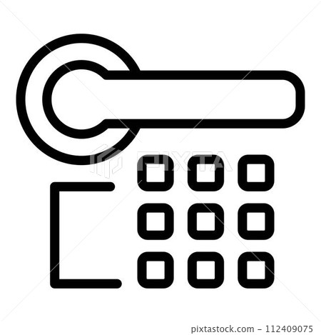 Safe control icon. Outline safe control vector icon for web design isolated on white background 112409075