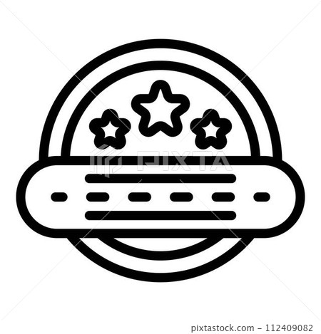 Control emblem icon. Outline control emblem vector icon for web design isolated on white background Control emblem icon. Outline control emblem vector icon for web design isolated on white background 112409082